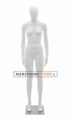 Manichino donna testa uovo in plastica
