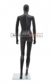 Manichino donna testa uovo in plastica nero opaco 2