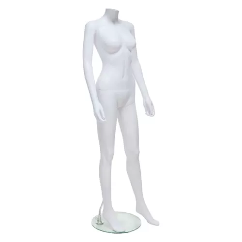 Manichino donna senza testa in Ecoplastic - bianco