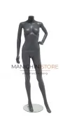 Manichino donna senza testa in Ecoplastic - antracite