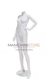 Manichino donna senza testa in Ecoplastic - bianco