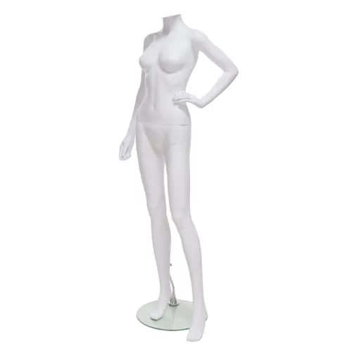 Manichino donna senza testa in Ecoplastic - bianco