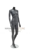 Manichino donna senza testa in Ecoplastic - antracite