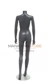 Manichino donna senza testa in Ecoplastic - antracite