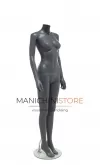 Manichino donna senza testa in Ecoplastic - antracite