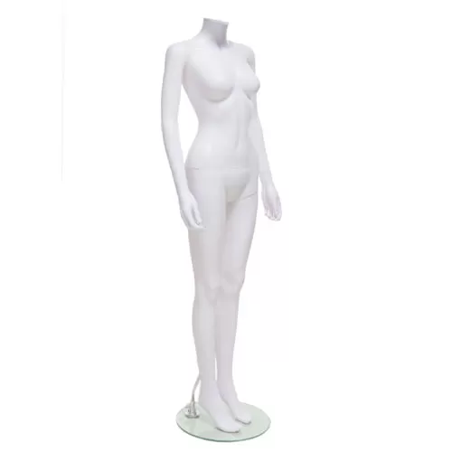 Manichino donna senza testa in Ecoplastic - bianco