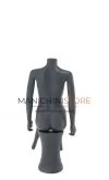 Manichino donna senza testa in Ecoplastic - antracite seduto