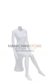 Manichino donna senza testa in Ecoplastic - bianco seduto