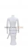 Manichino donna senza testa in Ecoplastic - bianco seduto