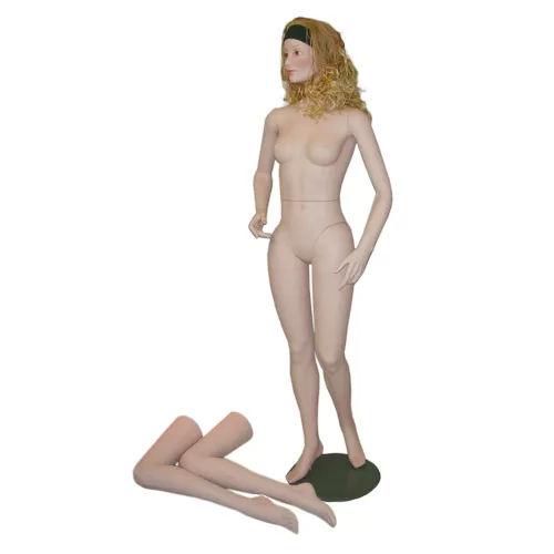 Manichino Donna realistico con parrucca con doppie gambe