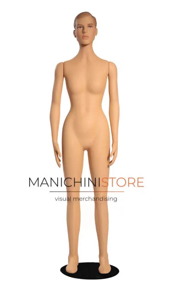 Manichino donna flessibile in schiuma di poliuretano - realistico