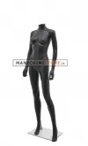 Manichino donna senza testa plastica nero opaco 1