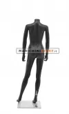 Manichino donna senza testa plastica nero opaco 1