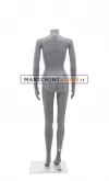 Manichino donna senza testa plastica grigio opaco 6