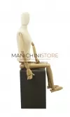Manichino donna con braccia e gambe in legno