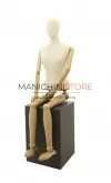 Manichino donna con braccia e gambe in legno