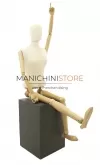 Manichino donna con braccia e gambe in legno