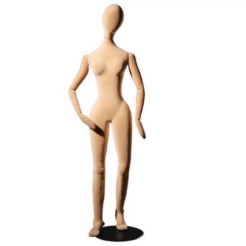 Manichino donna flessibile in schiuma di poliuretano