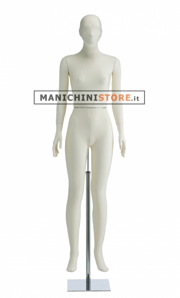 Manichino donna spillabile con testa avorio