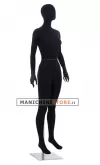Manichino donna nero spillabile con testa a uovo