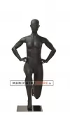 Manichino sportivo donna dalla testa a uovo - stretching
