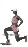 Manichino sportivo donna dalla testa a uovo - stretching