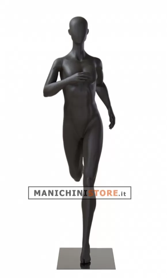 Manichino sportivo donna dalla testa a uovo - runner