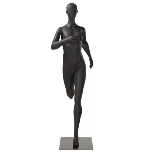 Manichino sportivo donna dalla testa a uovo - runner