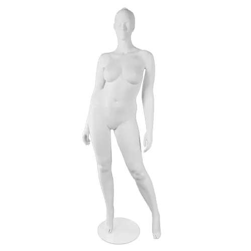 Manichino donna taglia comoda testa scolpita
