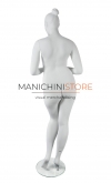 Manichino donna taglia comoda testa scolpita
