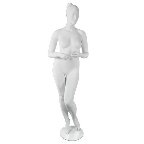 Manichino donna taglia comoda testa scolpita
