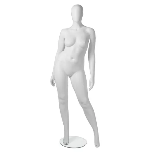 Manichino donna taglia comoda testa a uovo