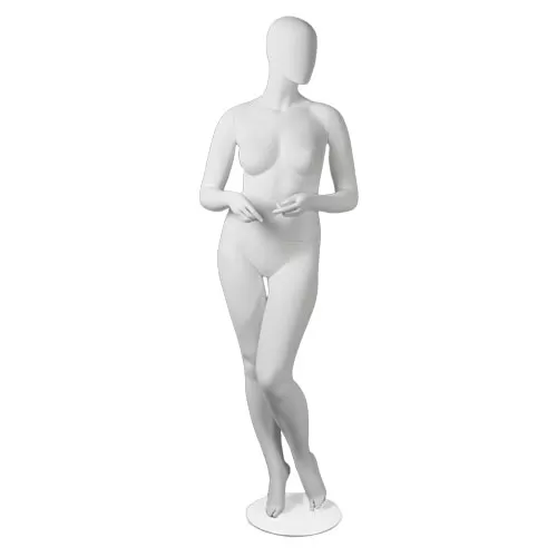 Manichino donna taglia comoda testa a uovo