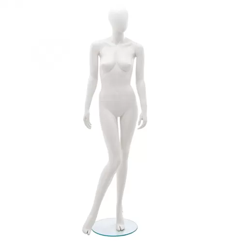 Manichino donna testa uovo - Vogue 1R Bianco