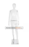 Manichino super trasparente donna testa uovo - F01