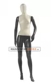 Manichino donna testa uovo - rivestito in Lycra
