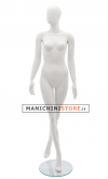 Manichino donna testa uovo 8 BIANCO
