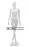 Manichino donna testa uovo 8 BIANCO