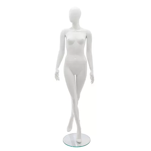 Manichino donna testa uovo 8 BIANCO