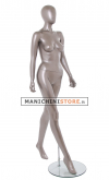 Manichino donna testa uovo - Vogue 25 NICHEL