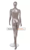 Manichino donna testa uovo - Vogue 25 NICHEL