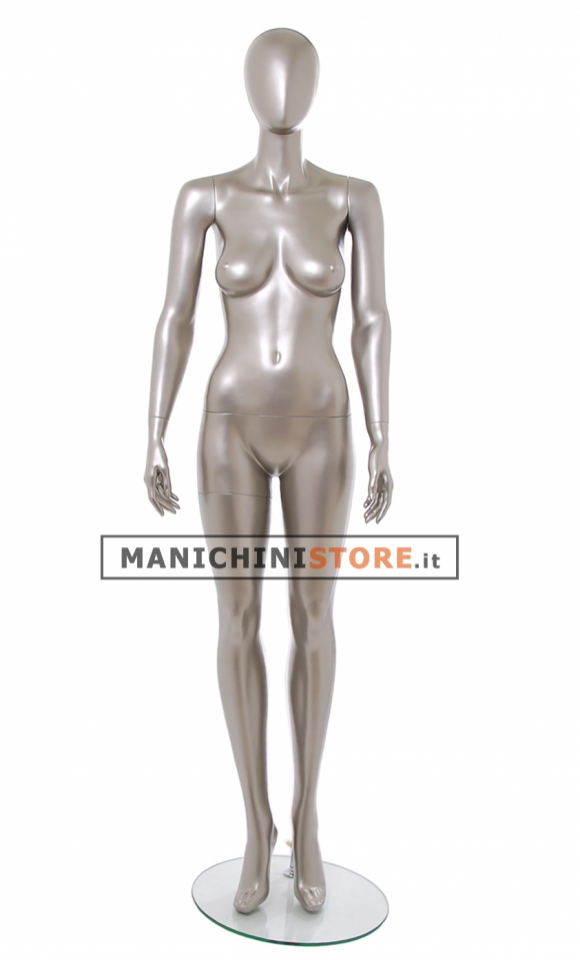 Manichino donna testa uovo - Vogue 3R NICHEL