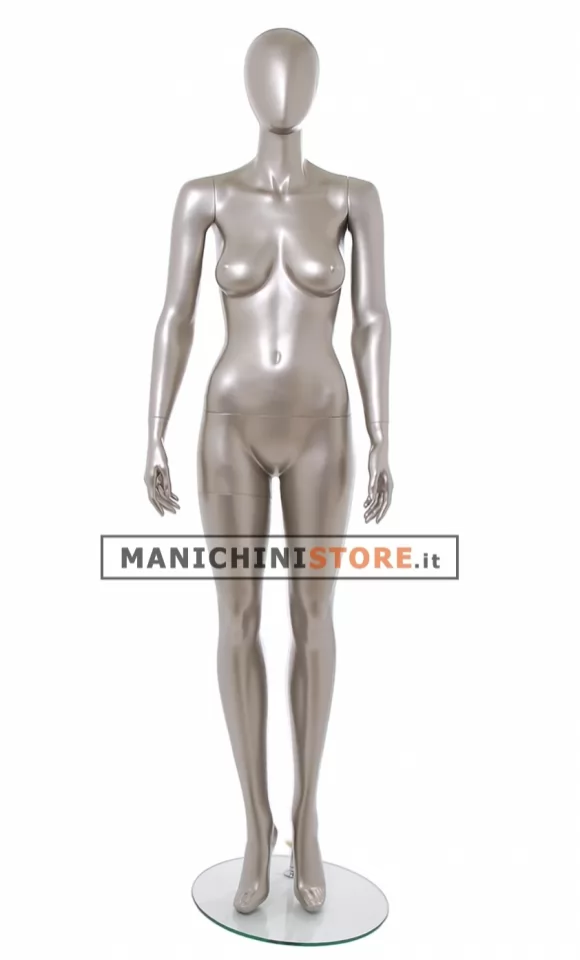 Manichino donna testa uovo - Vogue 3R NICHEL