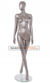 Manichino donna testa uovo - Vogue 8 NICHEL