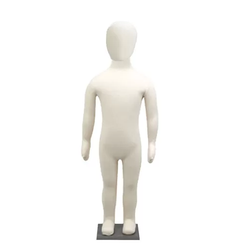 Manichino bambino flessibile rivestito in tessuto - 2 anni