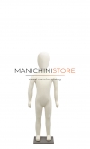 Manichino bambino flessibile rivestito in tessuto - 4 anni