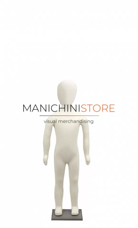 Manichino bambino flessibile rivestito in tessuto - 4 anni