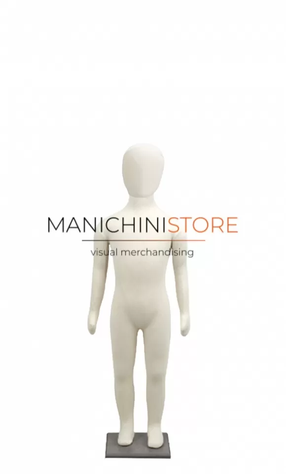 Manichino bambino flessibile rivestito in tessuto - 6 anni