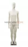 Manichino uomo flessibile rivestito in tessuto