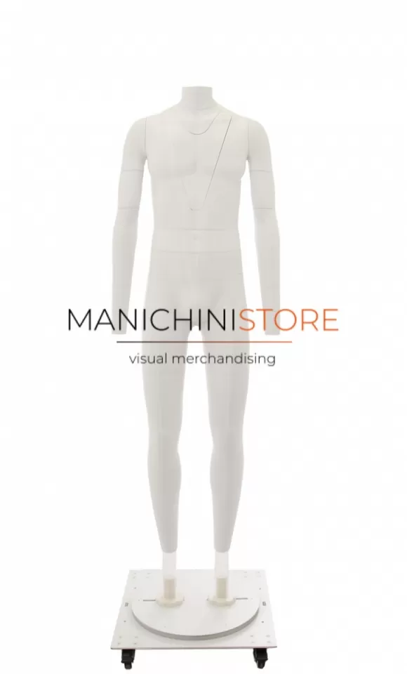 Manichino uomo professionale per foto e-commerce Ghost-M81 TG. 48 slim